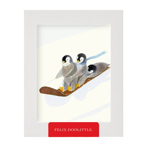 Cowabunga Penguin Sled Box Set of Cards