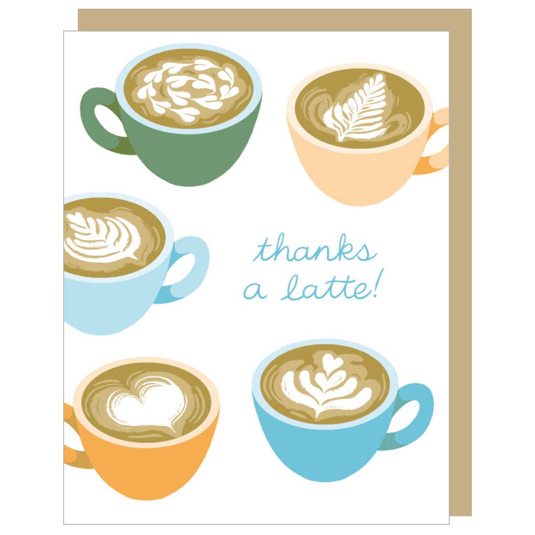 Thanks a Latte Coffee Card