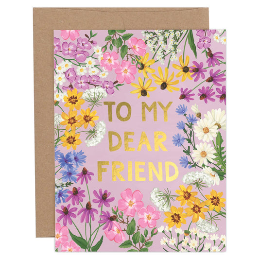 To My Dear Friend Floral Card