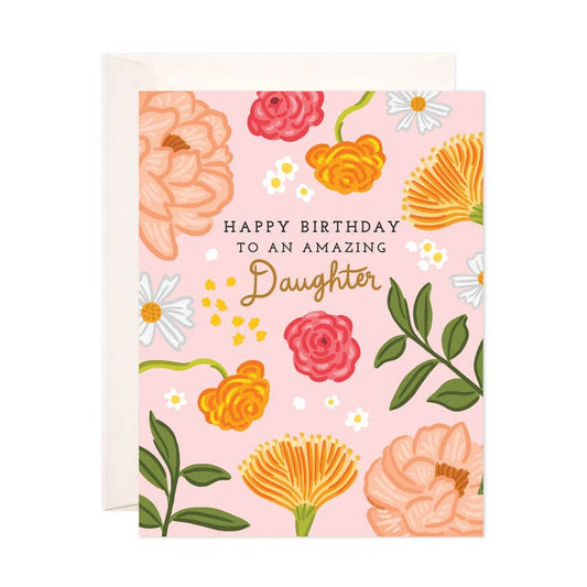 Floral Daughter Birthday Card