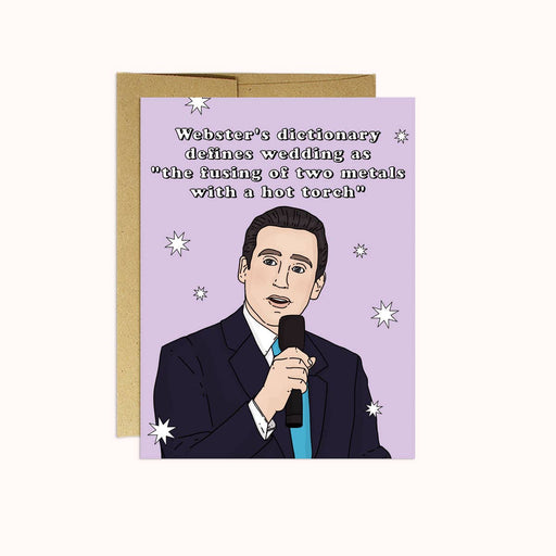 Websters Dictionery Wedding Michael Scott Office Card
