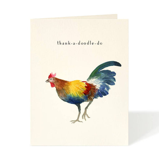 Rooster Thank a Doodle Do Card