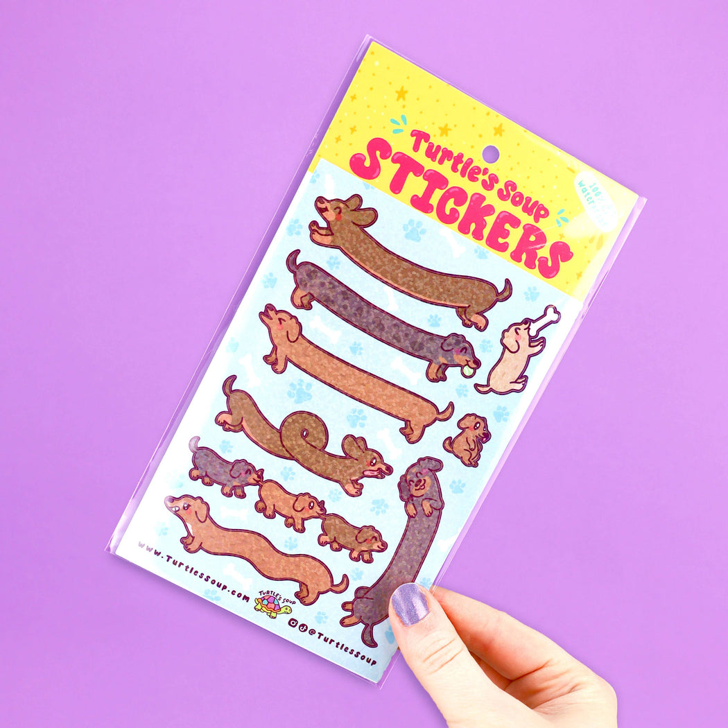 Long Dogs Sticker Sheet