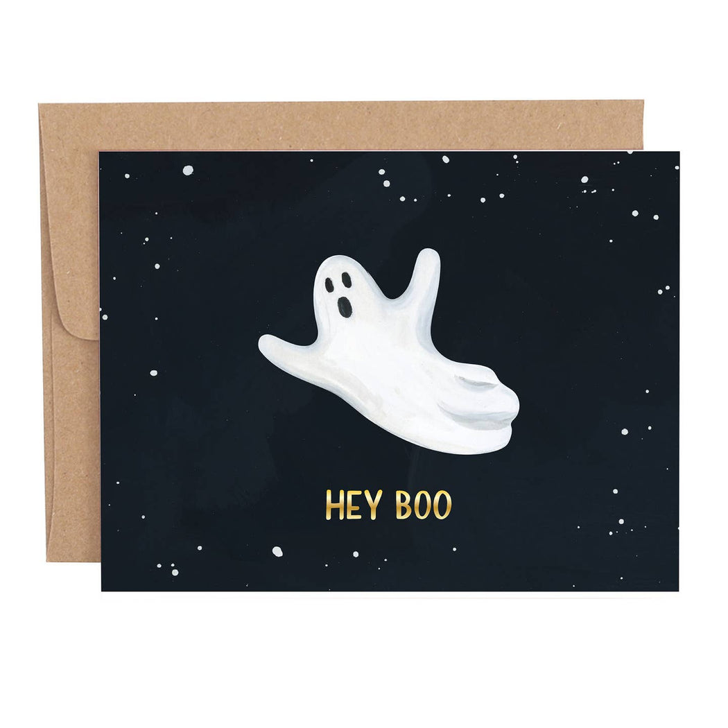 Hey Boo Ghost Halloween Card