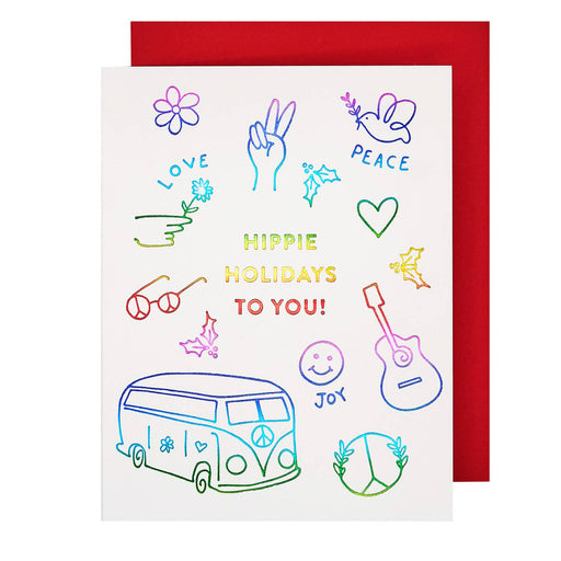 Hippie Holidays to You Van Card