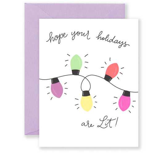 Lights Hope Holidays Are Lit Card