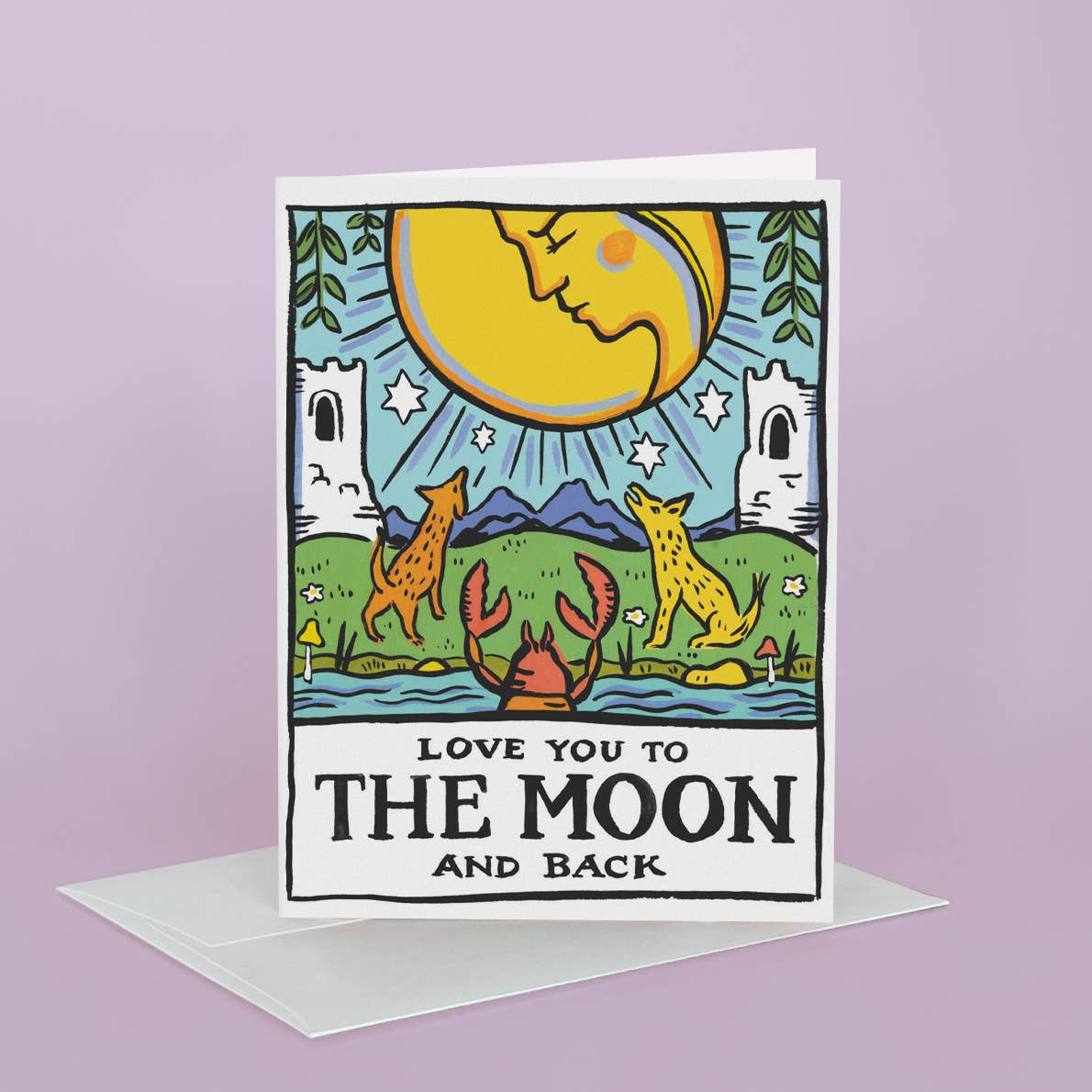 Tarot Moon Card