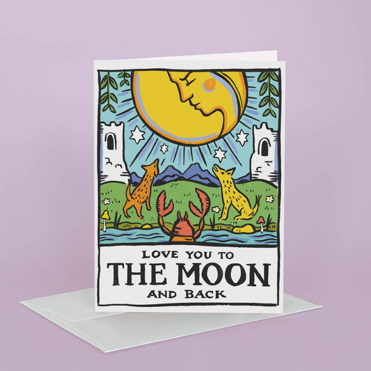 Tarot Moon Card
