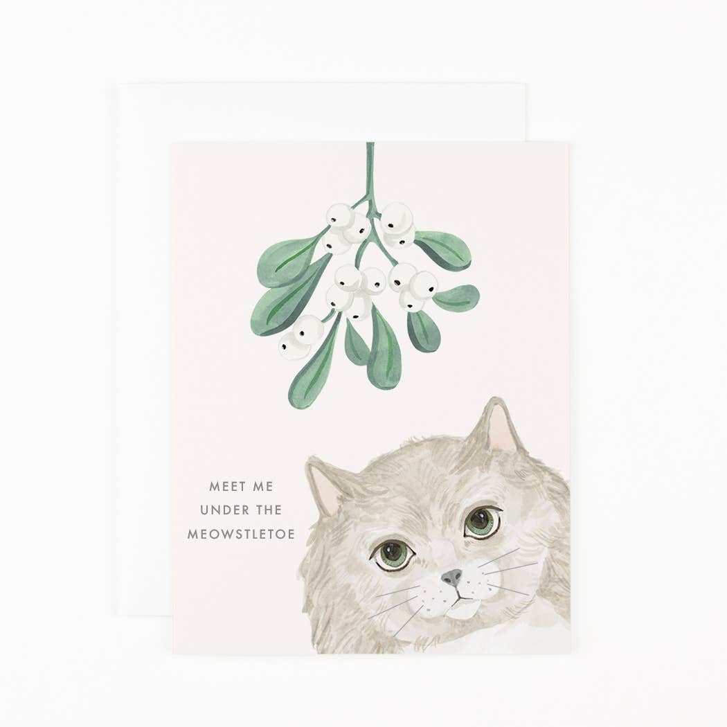 Meet Me Under the Meowstletoe Card