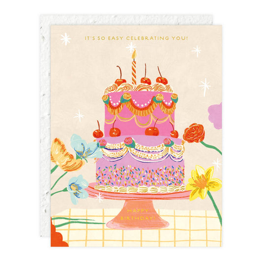 Cherry Cake So Easy Celebrating You Birthday Girl Card