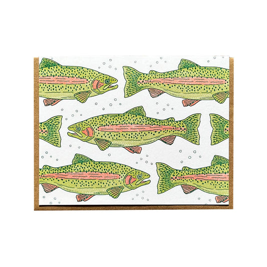 Rainbow Trout Fish Blank Card