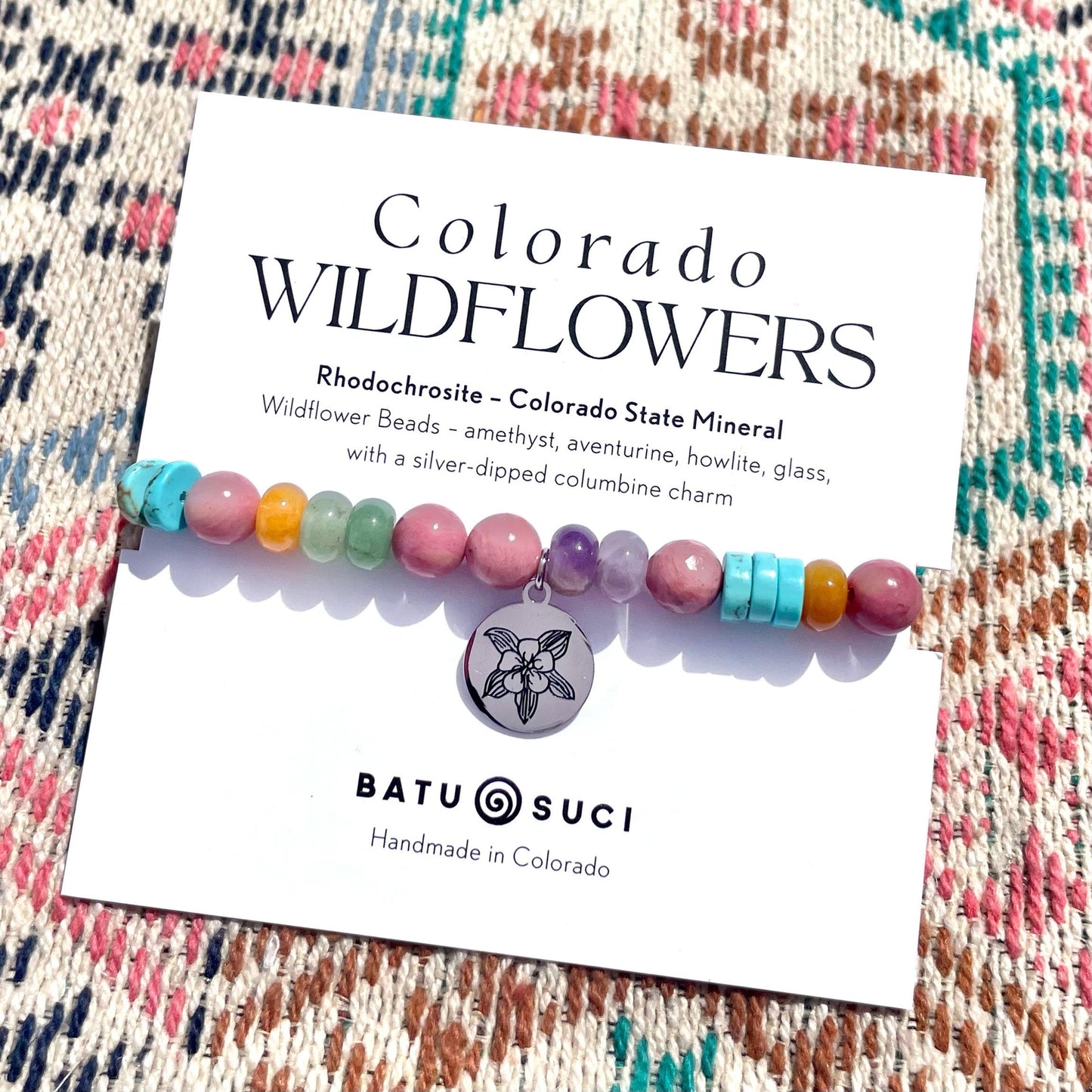 Colorado Wildflowers Gemstone Bracelet