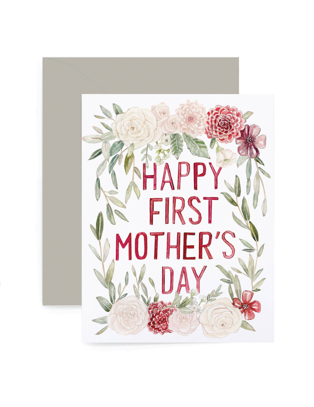 Pink First Mothers Day Card