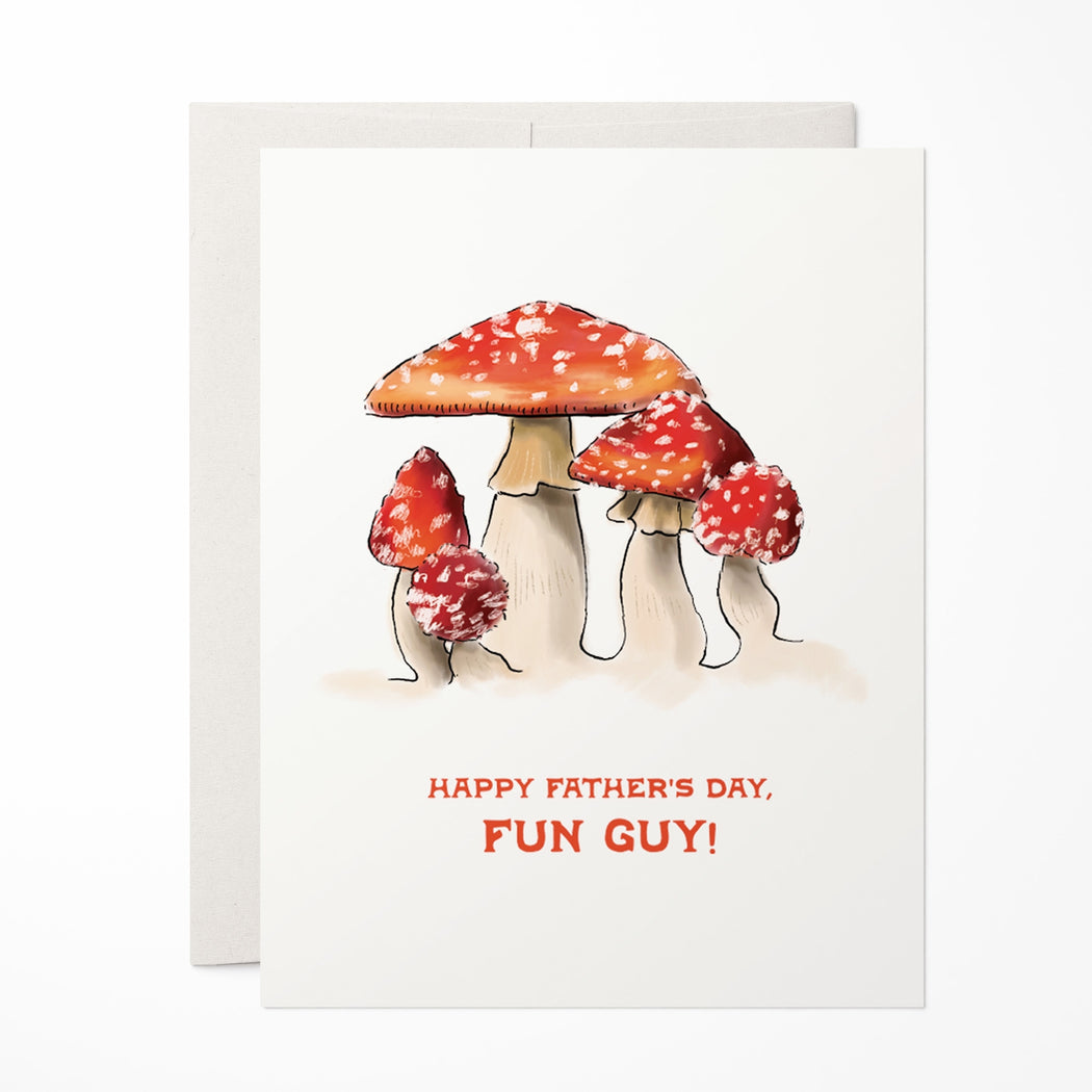 Fun Guy Mushroom Fathers Day Card