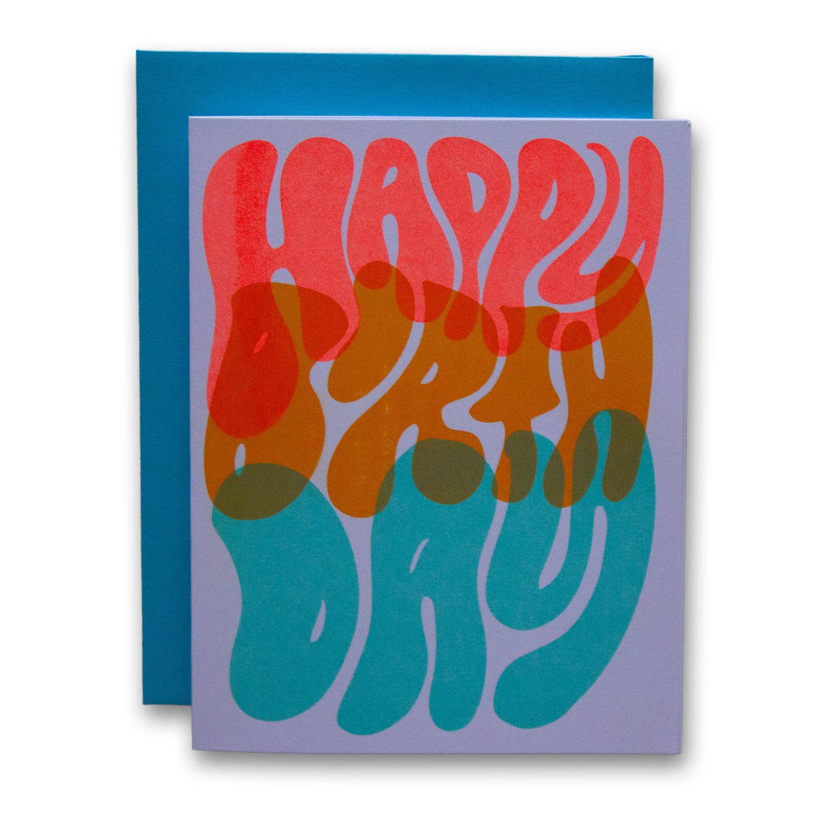 Wavy Overlay Birthday Card