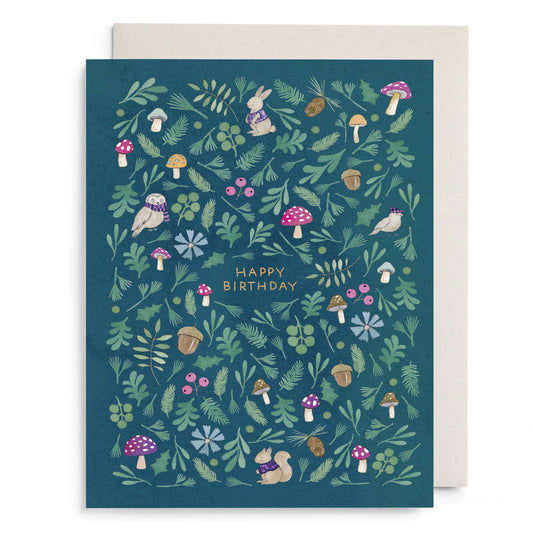 Enchanted Forest Birthday Card