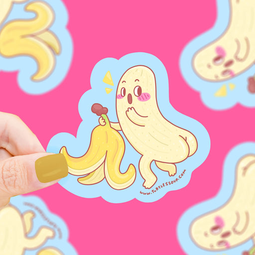 Naked Banana Butt Vinyl Sticker