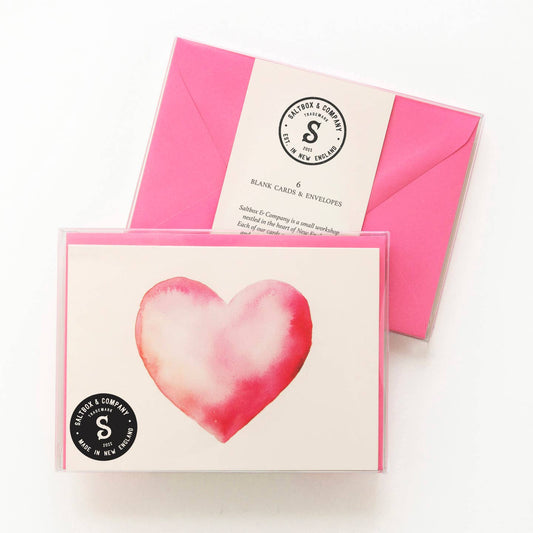 Pink Heart Box of Cards