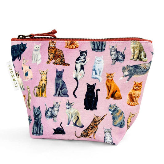 Feline Friends Cats Canvas Pouch