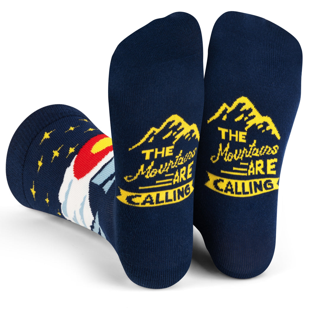 Mountains Are Calling Colorado Socks