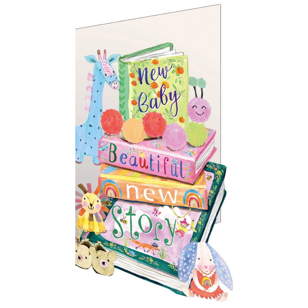 New Baby Story Lasercut Card