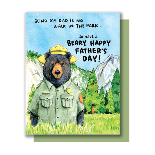 Being My Dad No Walk in Park Beary Happy Fathers Day Card