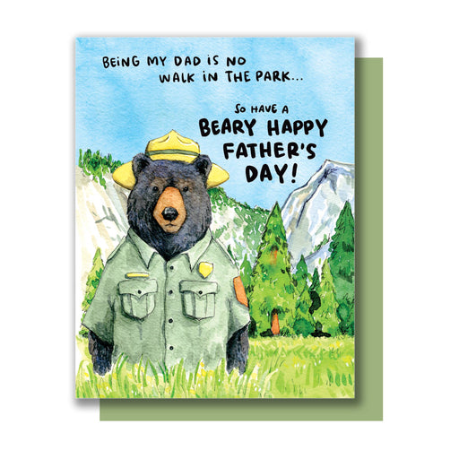 Being My Dad No Walk in Park Beary Happy Fathers Day Card