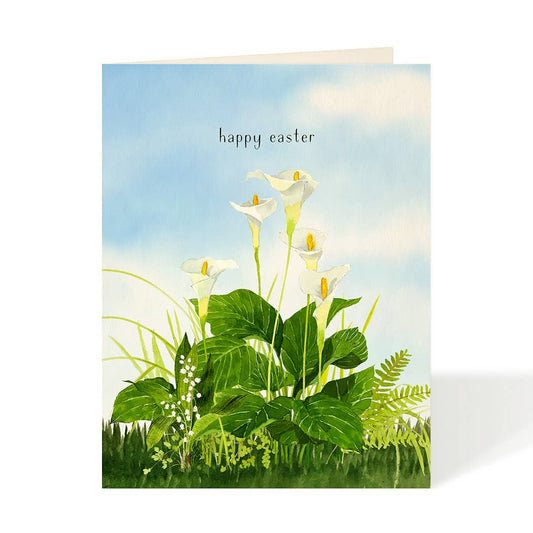Spring Calla Lilies Easter Card