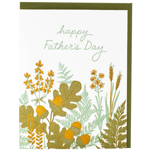Garden Foliage Fathers Day Card