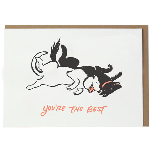 Playful Dogs Youre the Best Card