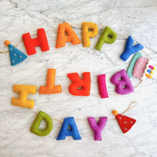 Felt Birthday Garland Banner