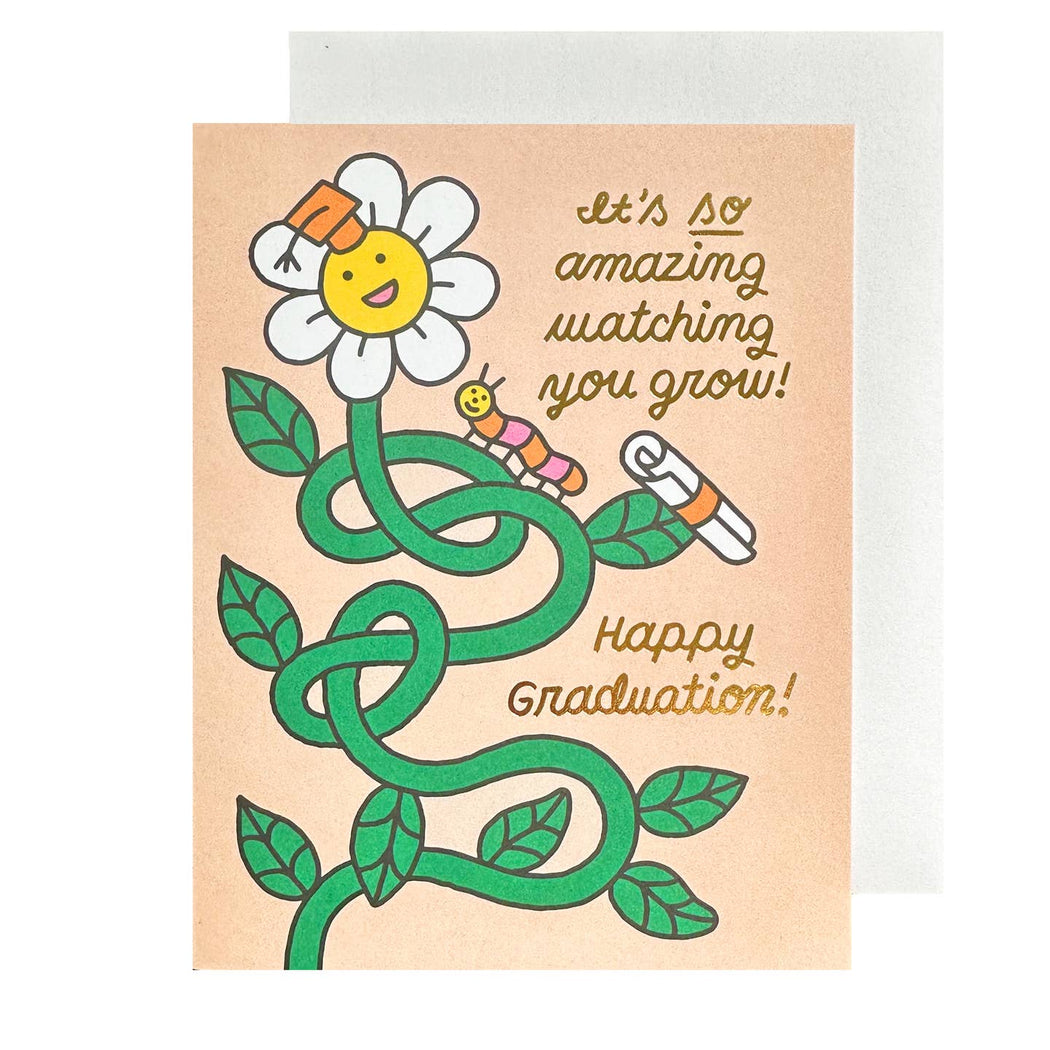 Its So Amazing Watching You Grow Graduation Card