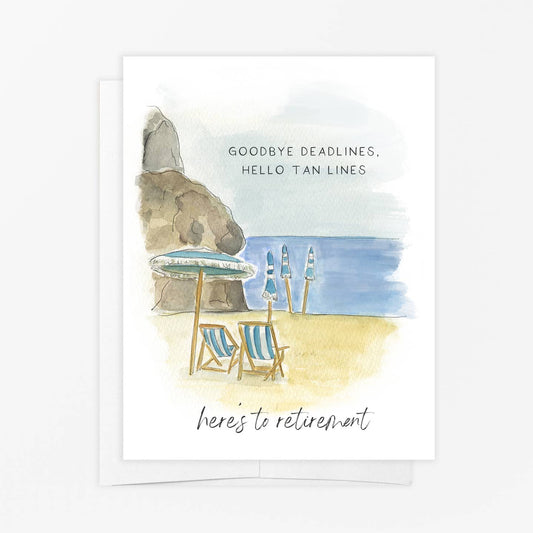 Tan Lines Retirement Card