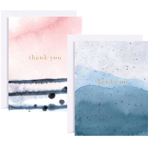 Watercolor Thank You Assorted Card Set