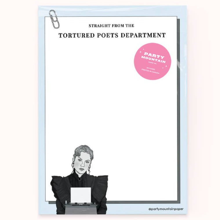 Tortured Poets Dept Taylor Swift Notepad