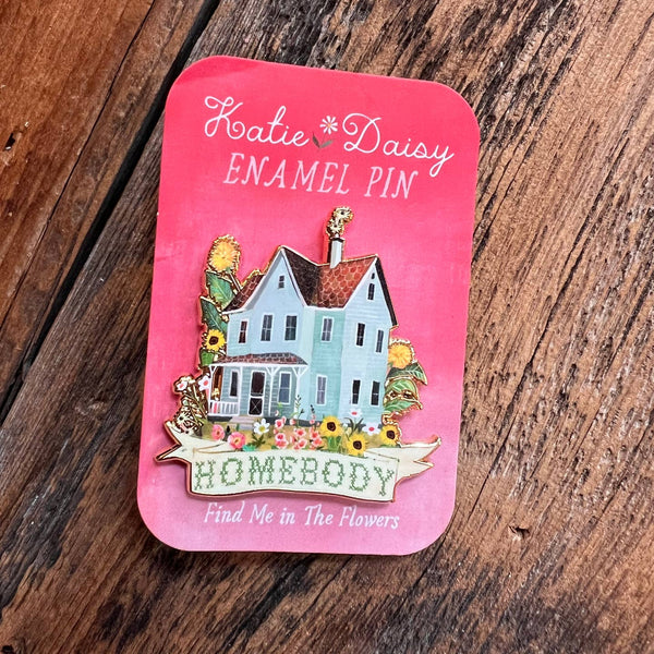 Homebody Enamel Pin