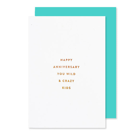 Happy Anniversary Wild Crazy Kids Petite Card