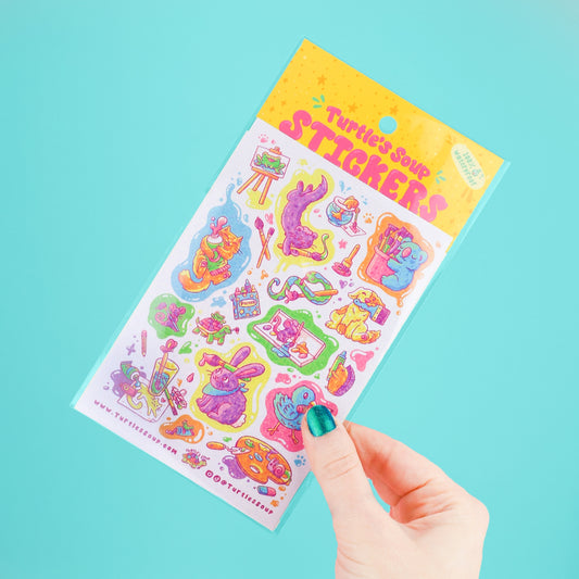 Artsy Animals Sticker Sheet