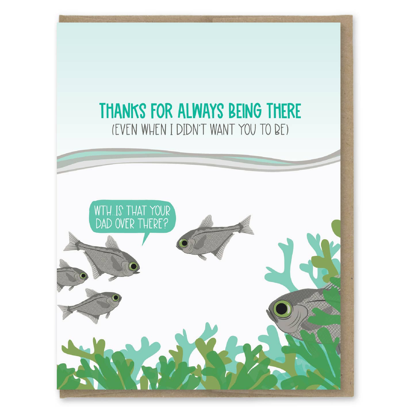 Dad Thanks for Always Being There Fish Card