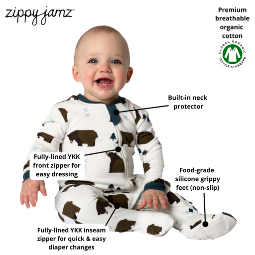 Little Grizzle Bear Baby Bodysuit