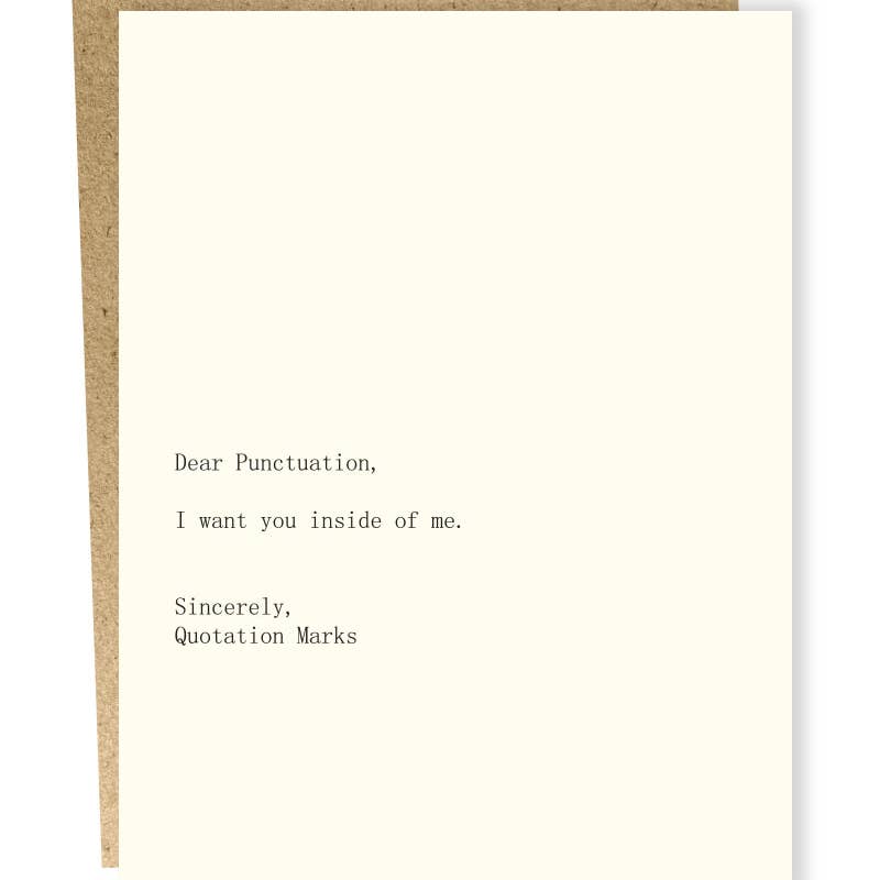 SP #273: Punctuation Quotation Card