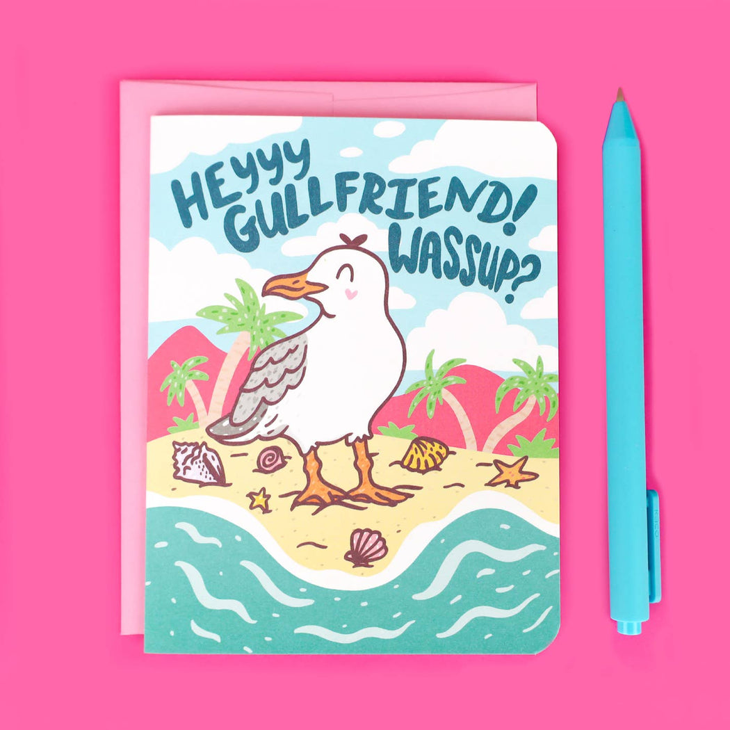 Hey Gullfriend Seagull Wassup Card