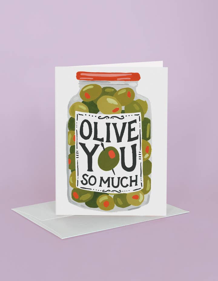 Olive You So Much Card