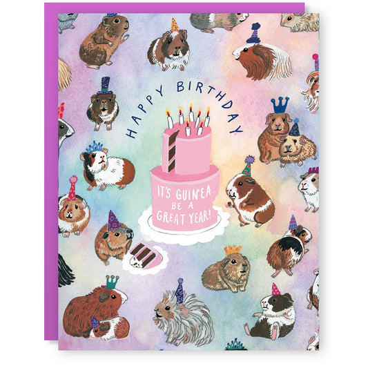 Guinea Pig Great Year Birthday Card