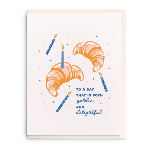 Croissant Delightful Birthday Card