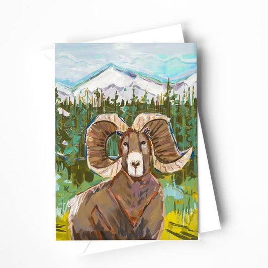Rocky Mountain Ram Blank Card