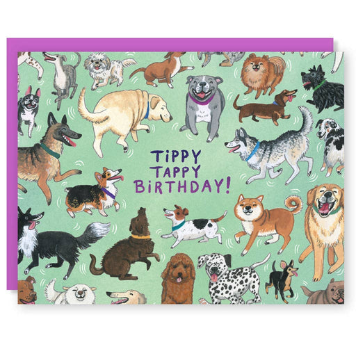 Dogs Tippy Tappy Birthday Card