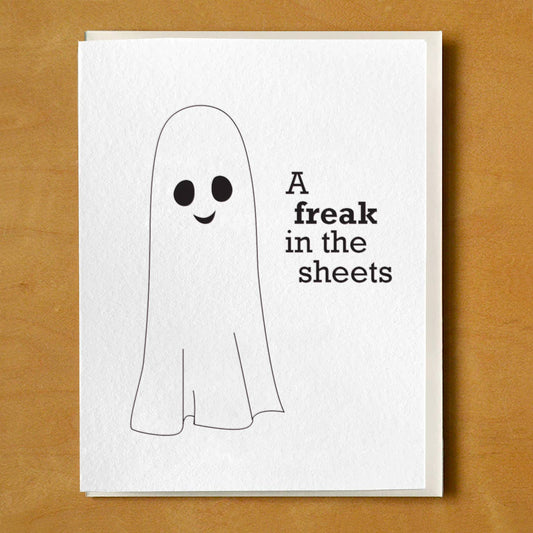 Freak in the Sheets Ghost Card