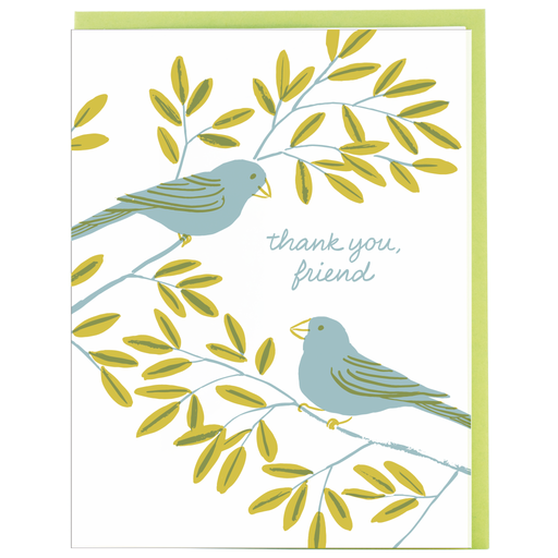 Little Birds Thank You Friend Card