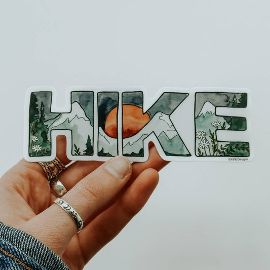 Hike Wildflower Mountain Sticker